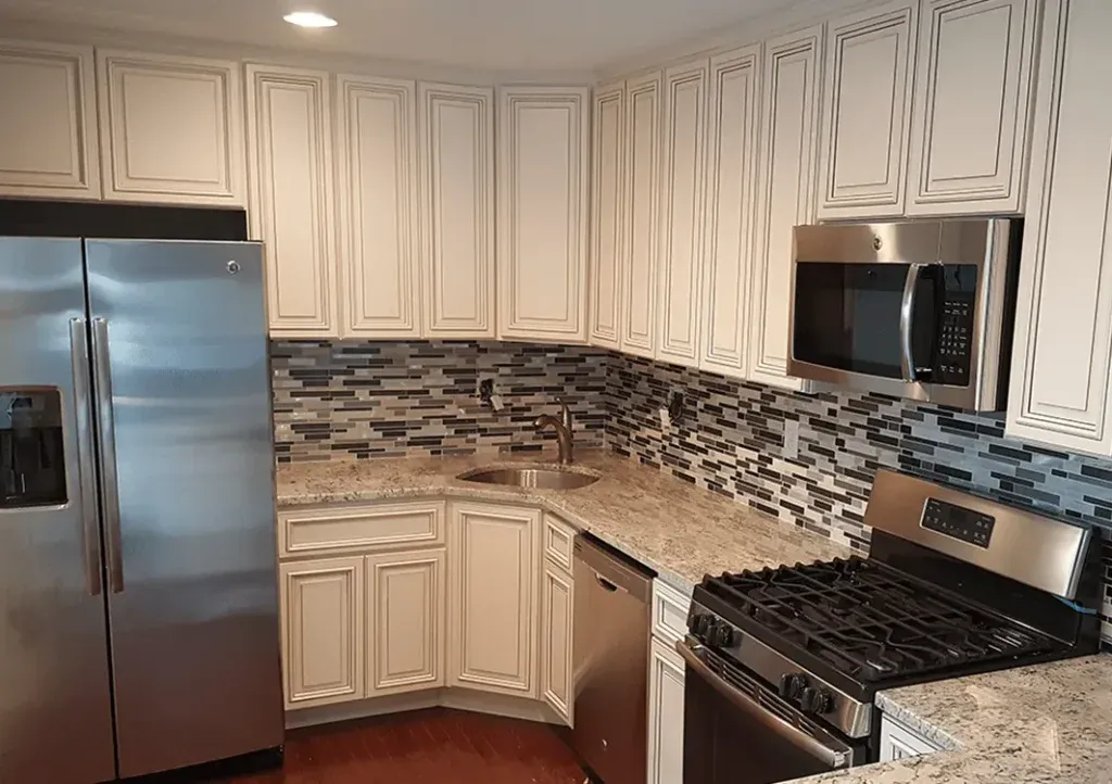 How to install a tile backsplash like this one